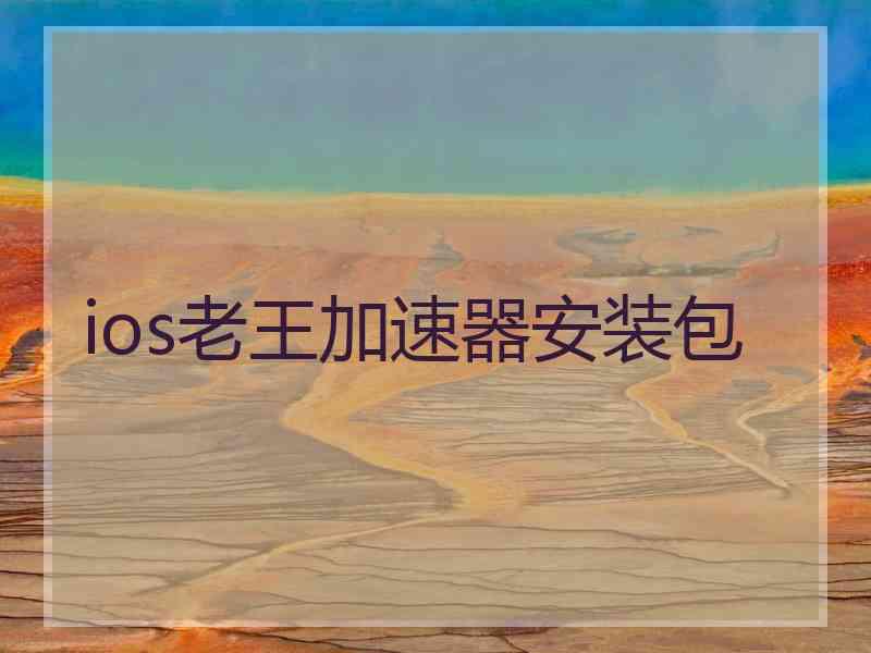 ios老王加速器安装包