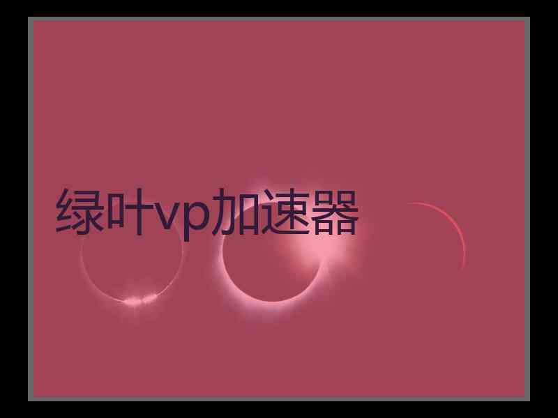 绿叶vp加速器