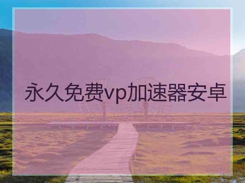 永久免费vp加速器安卓