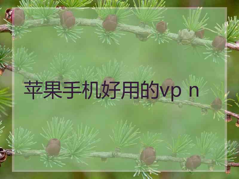 苹果手机好用的vp n