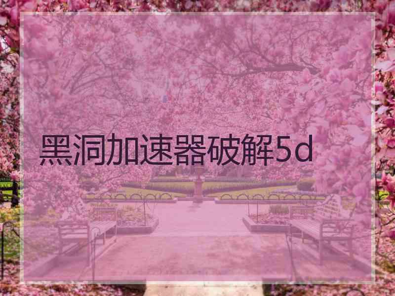 黑洞加速器破解5d