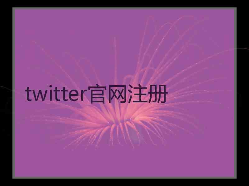 twitter官网注册