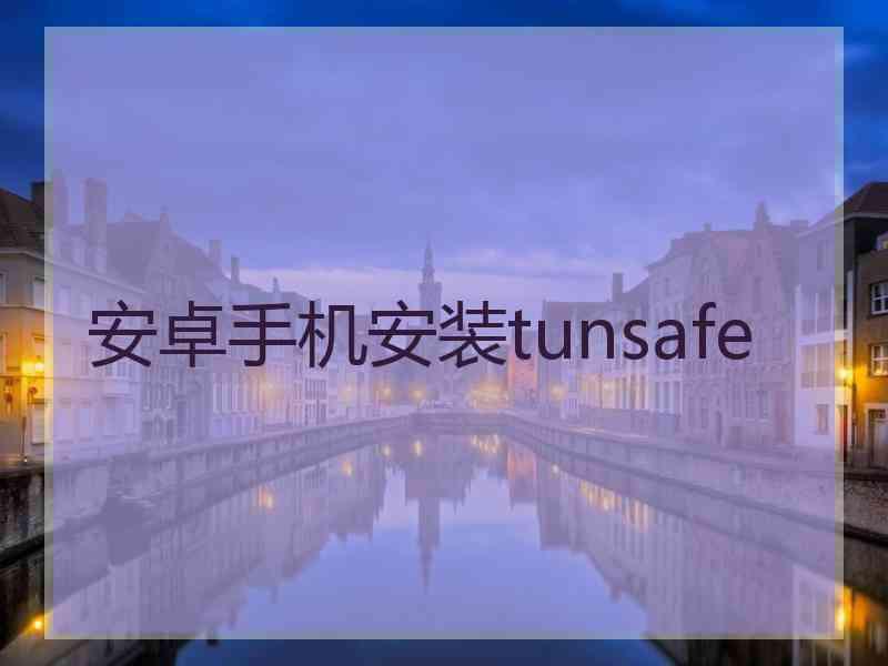 安卓手机安装tunsafe