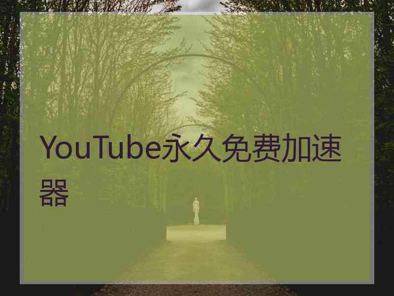 YouTube永久免费加速器