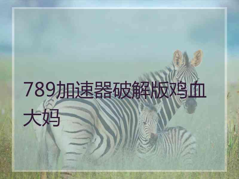 789加速器破解版鸡血大妈