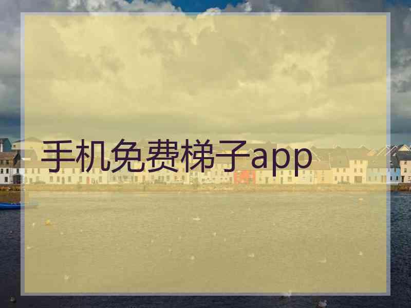 手机免费梯子app