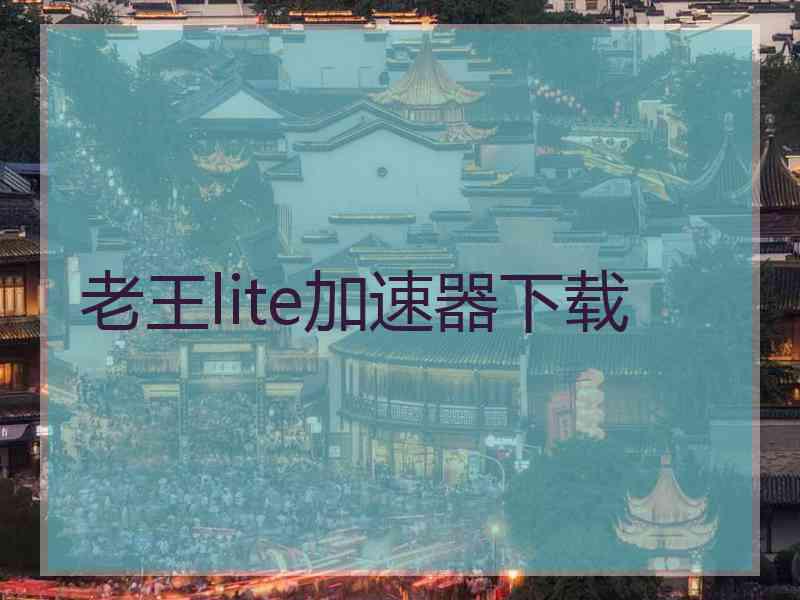 老王lite加速器下载