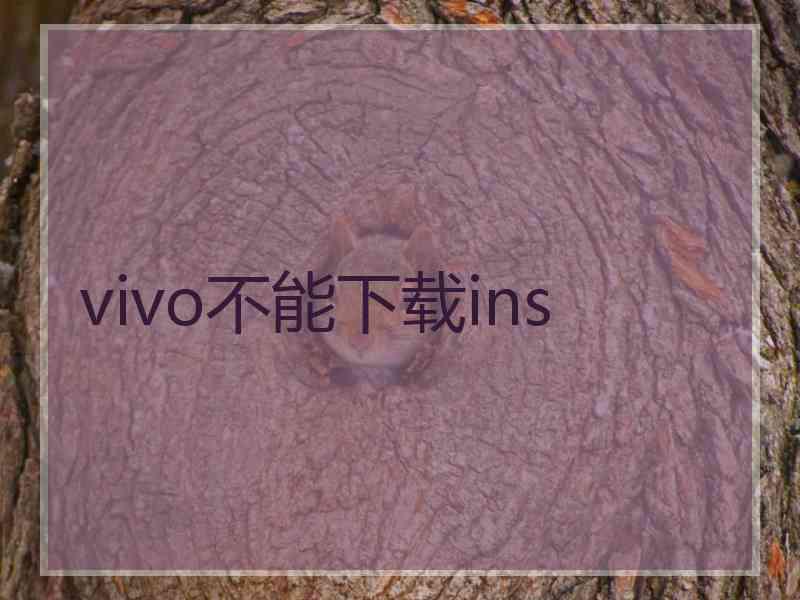 vivo不能下载ins