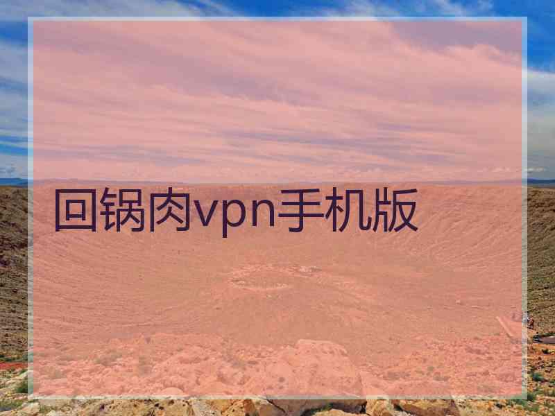 回锅肉vpn手机版