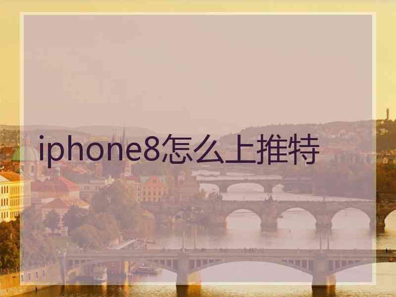 iphone8怎么上推特