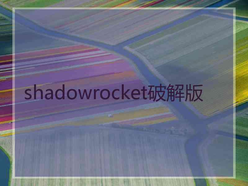 shadowrocket破解版