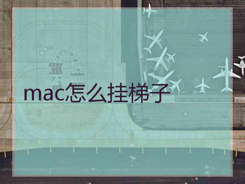 mac怎么挂梯子