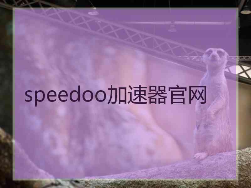 speedoo加速器官网