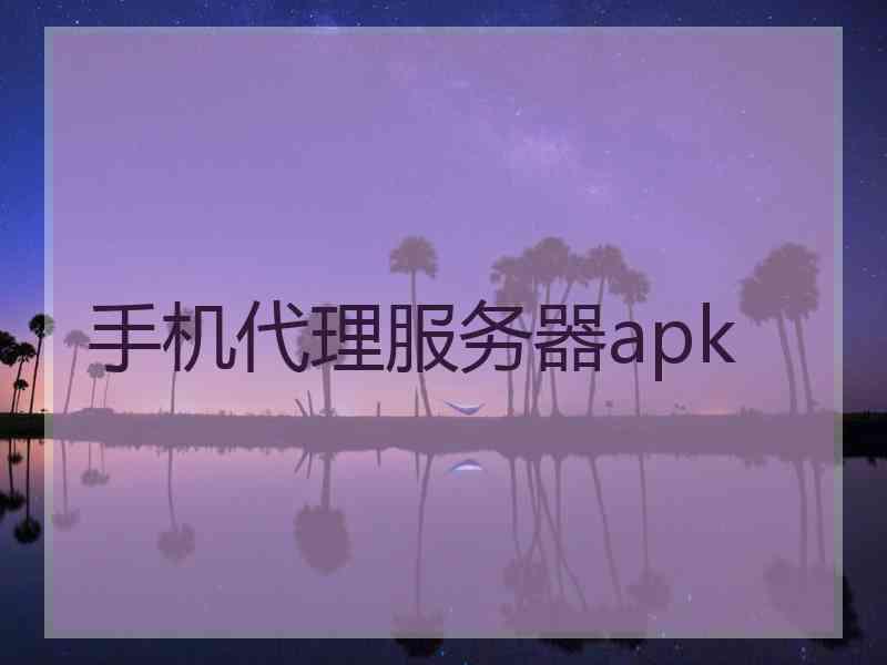 手机代理服务器apk