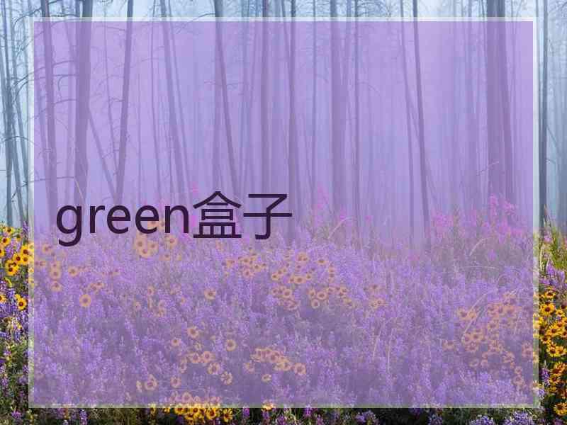 green盒子