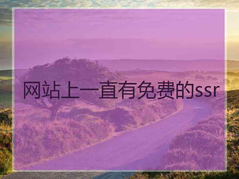 网站上一直有免费的ssr