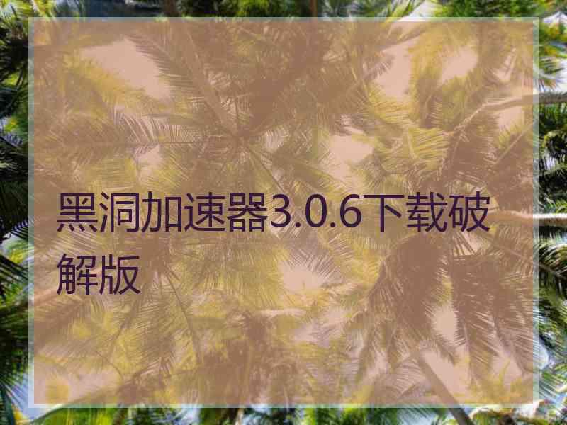 黑洞加速器3.0.6下载破解版