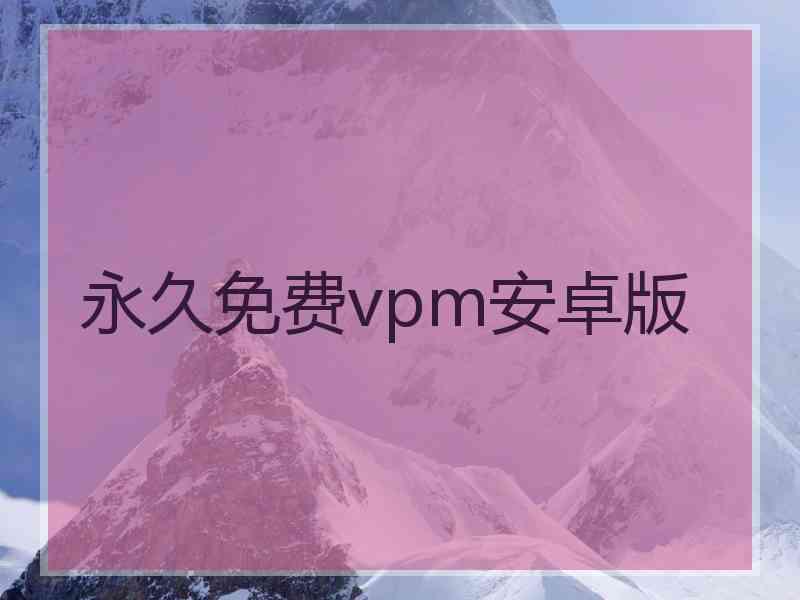 永久免费vpm安卓版